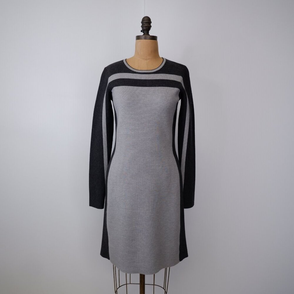 Athleta Dress Women Small Wool Boreal Stretch Optical Shape Work Party Core No